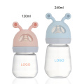 biberão de vidro de boca larga com serviço personalizado mamadeira para bebês